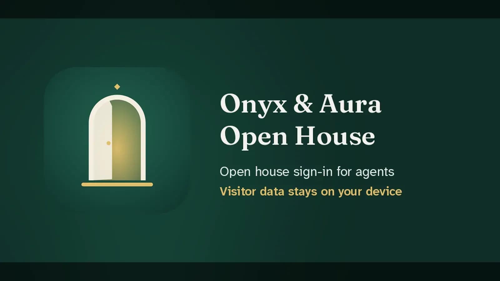 Onyx & Aura Open House feature graphic